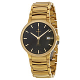 Rado Centrix Automatic Black Dial Yellow Gold-Plated Stainless Steel Men's Watch #R30279153 - Watches of America