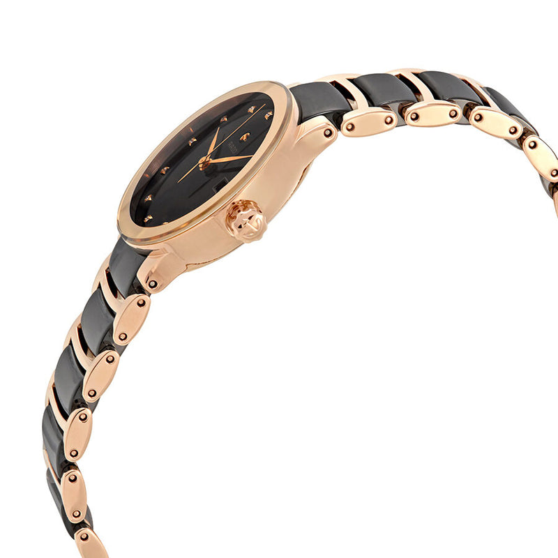 Rado Centrix Automatic Diamond Black Dial Ladies Watch #R30183732 - Watches of America #2