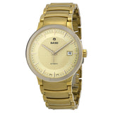 Rado Centrix Automatic Gold Dial Yellow Gold-Plated Men's Watch #R30279253 - Watches of America