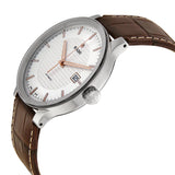 Rado Centrix Automatic Silver Dial Brown Leather Men's Watch #R30939125 - Watches of America #2