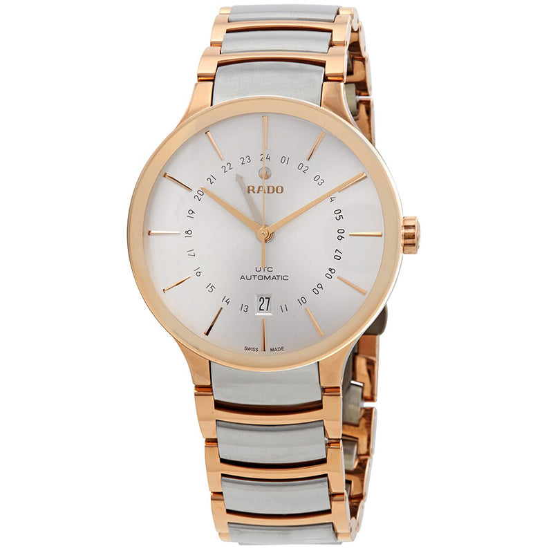Rado Centrix Automatic Silver Dial Two-Tone Men's Watch #R30162013 - Watches of America