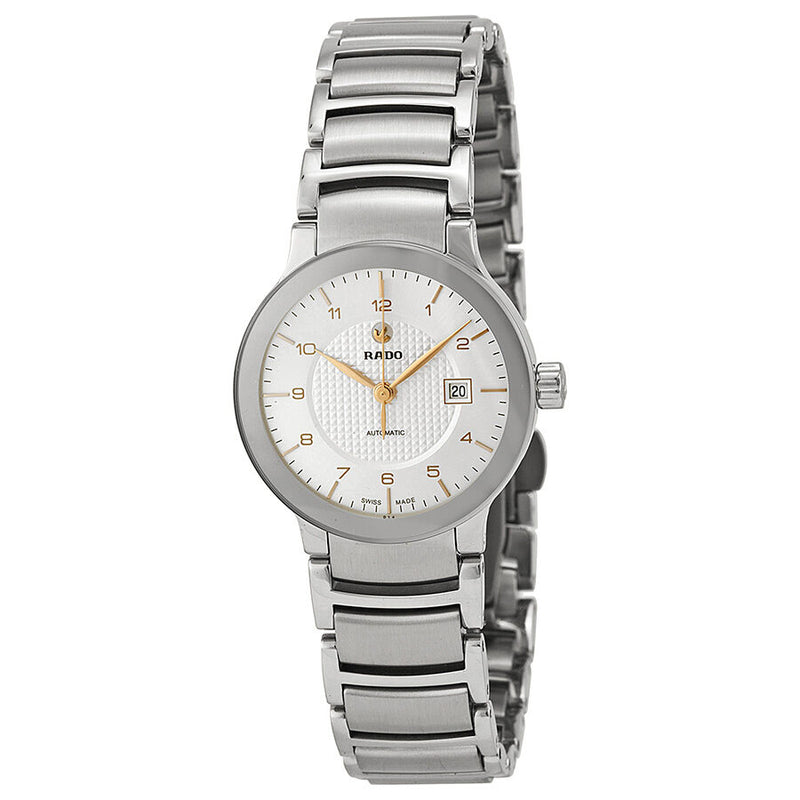 Rado Centrix Automatic Silver Dial Stainless Steel Ladies Watch #R30940143 - Watches of America