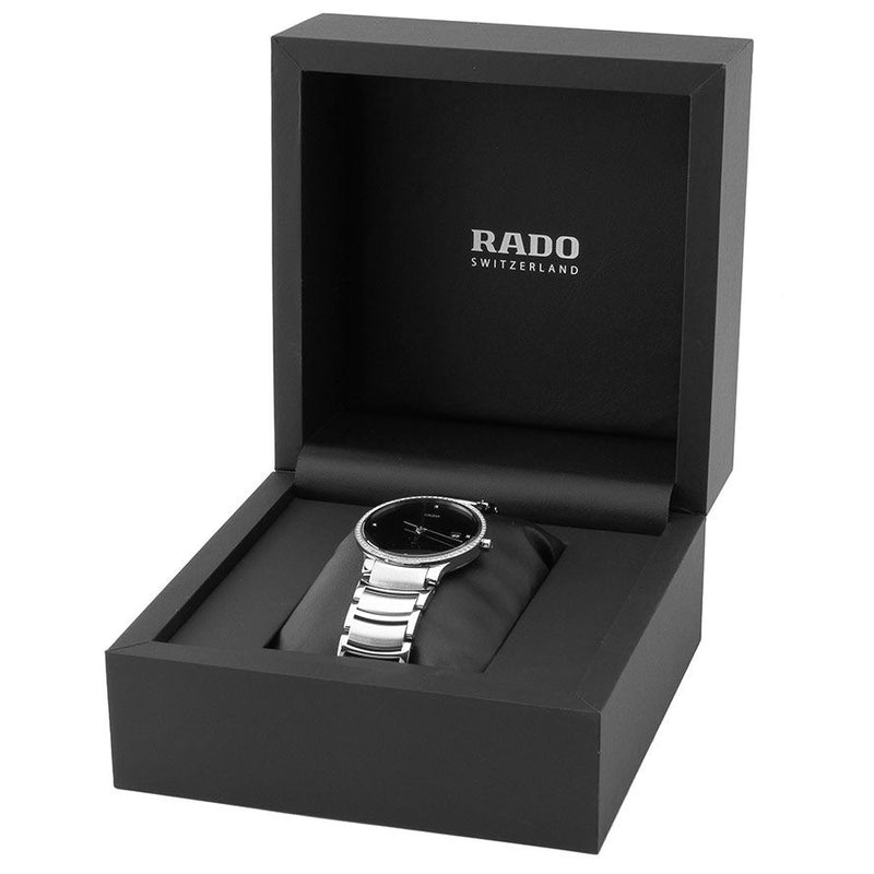 Rado Centrix Black Dial Stainless Steel Men's Watch #R30630713 - Watches of America #4