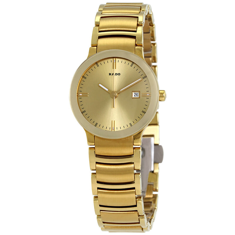 Rado Centrix Champagne Dial Ladies Watch #R30528253 - Watches of America