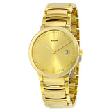 Rado Centrix Gold Dial Yellow Gold-plated Men's Watch #R30527253 - Watches of America