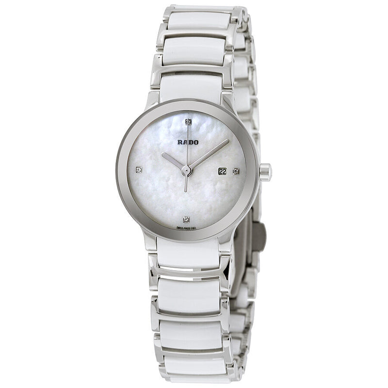 Rado Centrix Mother of Pearl Dial Ladies Watch #R30928902 - Watches of America