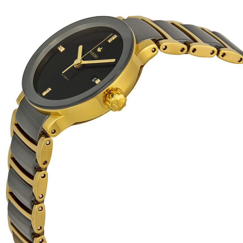 Rado Centrix S Automatic Black Dial Black Ceramic Ladies Watch #R30034712 - Watches of America #2
