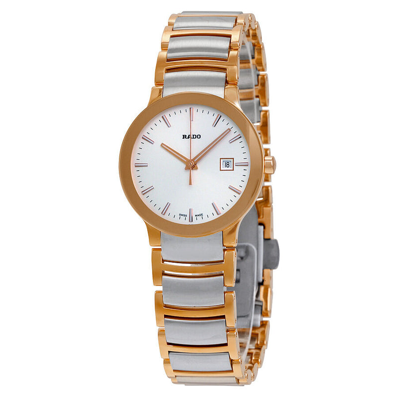 Rado Centrix Silver Dial Ladies Watch #R30555103 - Watches of America