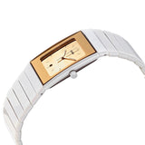 Rado Ceramica Quartz Gold Dial Ladies Watch #R21984252 - Watches of America #2