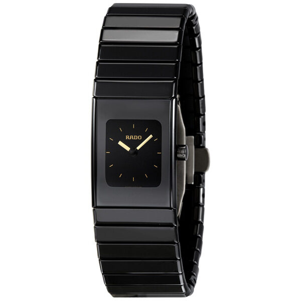Rado Ceramica Small Black Dial Black Ceramic Ladies Watch #R21540252 - Watches of America