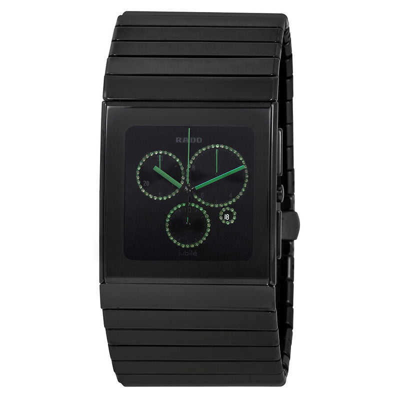 Rado Ceramica XL Chronograph Black Dial Men's Watch #R21714742 - Watches of America