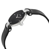 Rado Coupole Quartz Black Dial Black Leather Ladies Watch #R22854705 - Watches of America #2