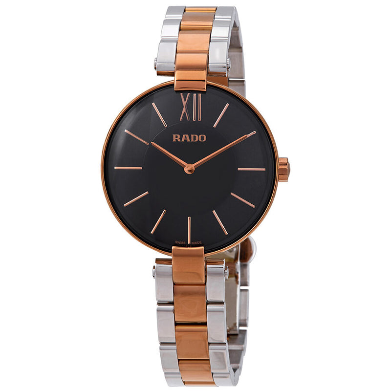 Rado Coupole Black Dial Ladies Watch #R22851164 - Watches of America
