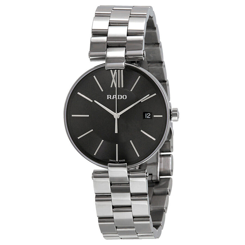 Rado Coupole Black Dial Stainless Steel #R22852153 - Watches of America