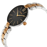 Rado Coupole Black Dial Two-tone Ladies Watch #R22850163 - Watches of America #2