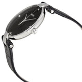 Rado Coupole Black Diamond Dial Black Leather Men's Watch #R22852705 - Watches of America #2