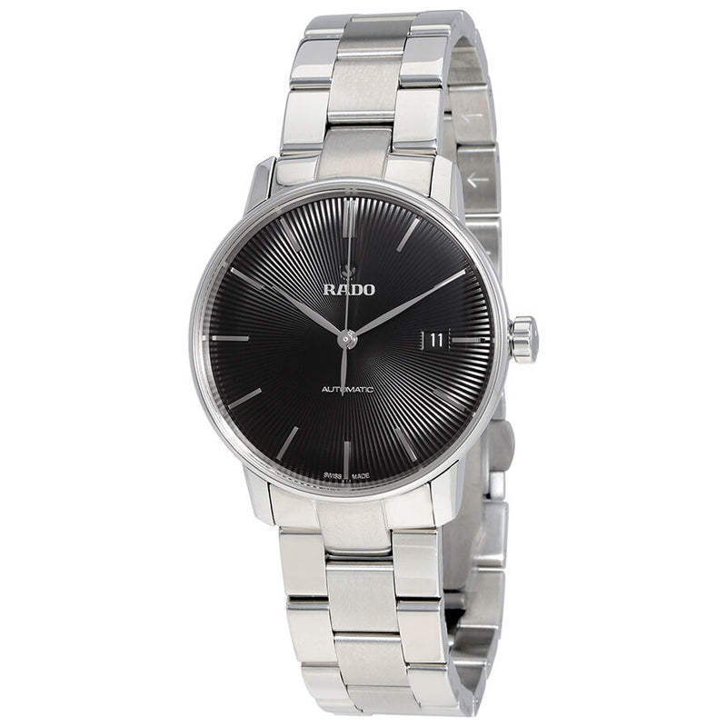 Rado Coupole Classic Automatic Black Dial Stainless Steel Unisex Watch #R22860153 - Watches of America