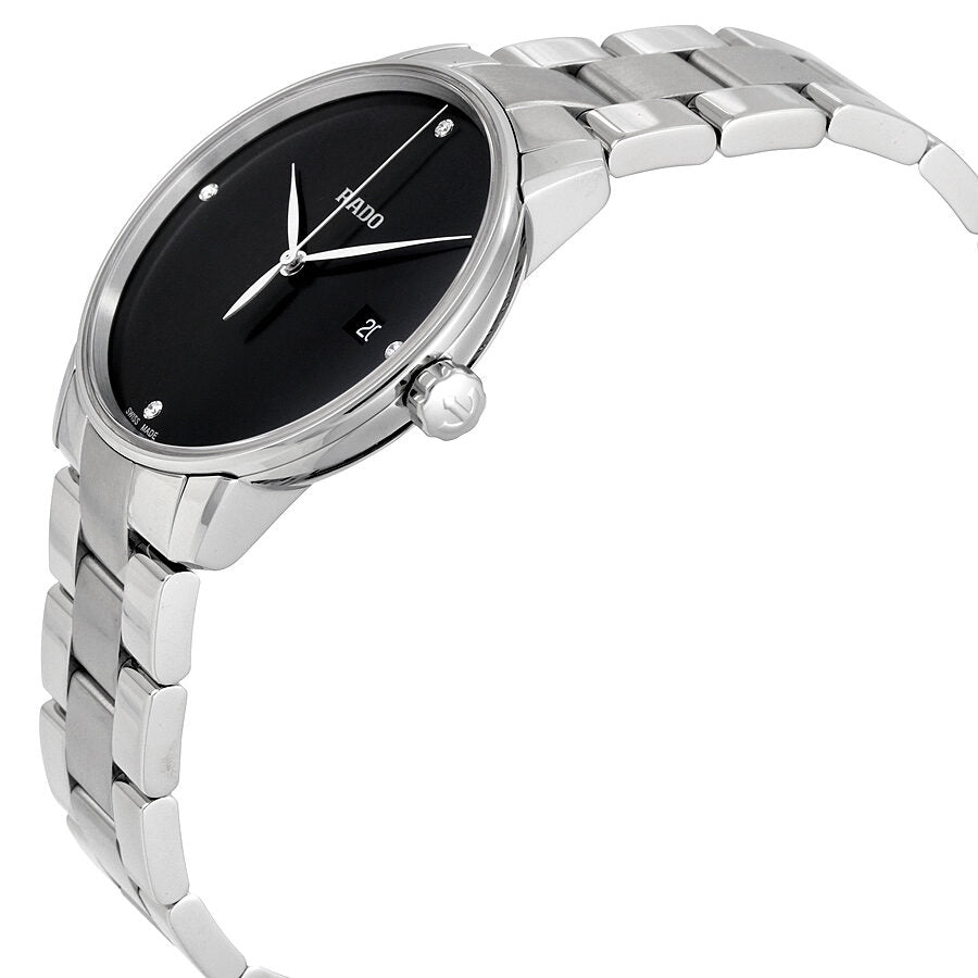 Rado Coupole Classic Diamonds Black Dial Unisex Watch R22864702 Watches of America