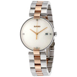 Rado Coupole Jubile White Dial Two-tone Ladies Watch #R22852713 - Watches of America
