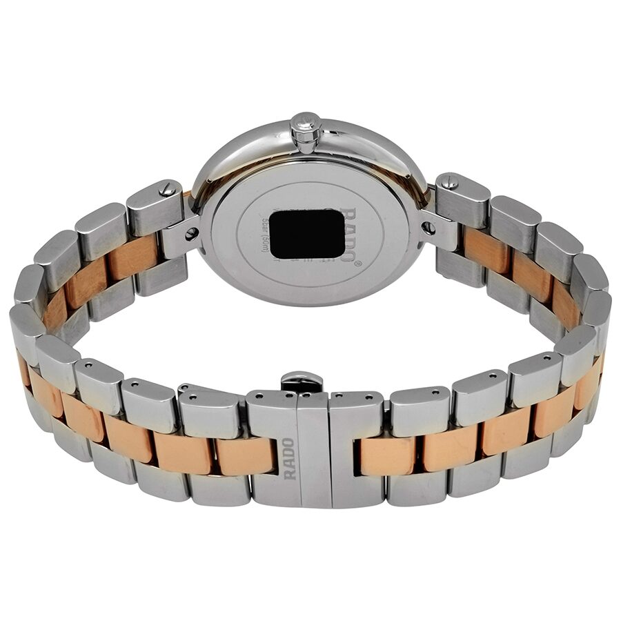 Rado Coupole L Quartz Black Dial Unisex Two Tone Watch