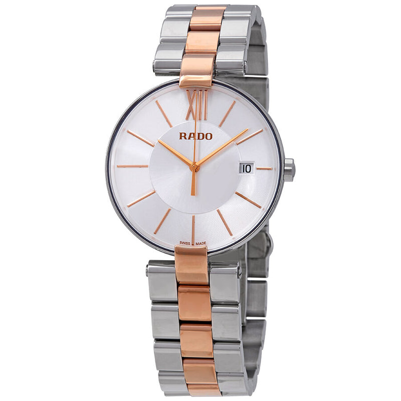 Rado Coupole Silver Dial Two-tone Watch #R22852023 - Watches of America