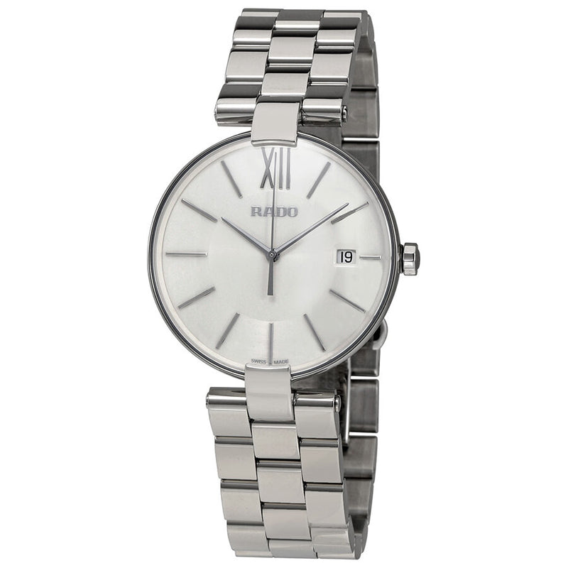 Rado Coupole White Dial Ladies Stainless Steel Watch #R22852013 - Watches of America