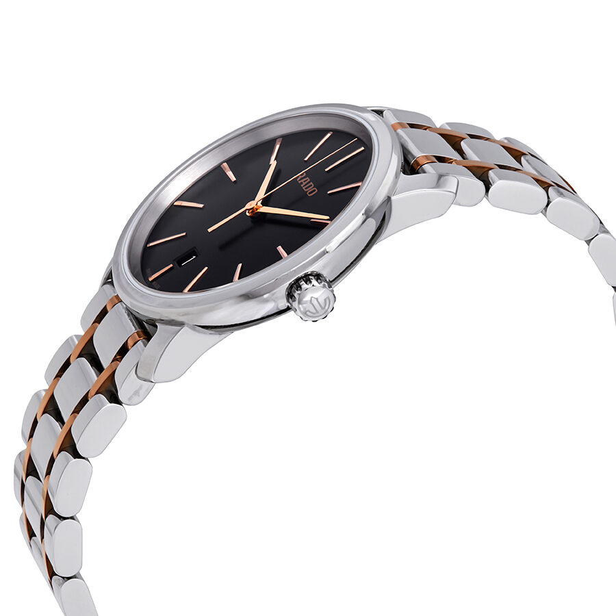 Rado DiaMaster Black Dial Two-tone Men's Watch R14078163 – Watches