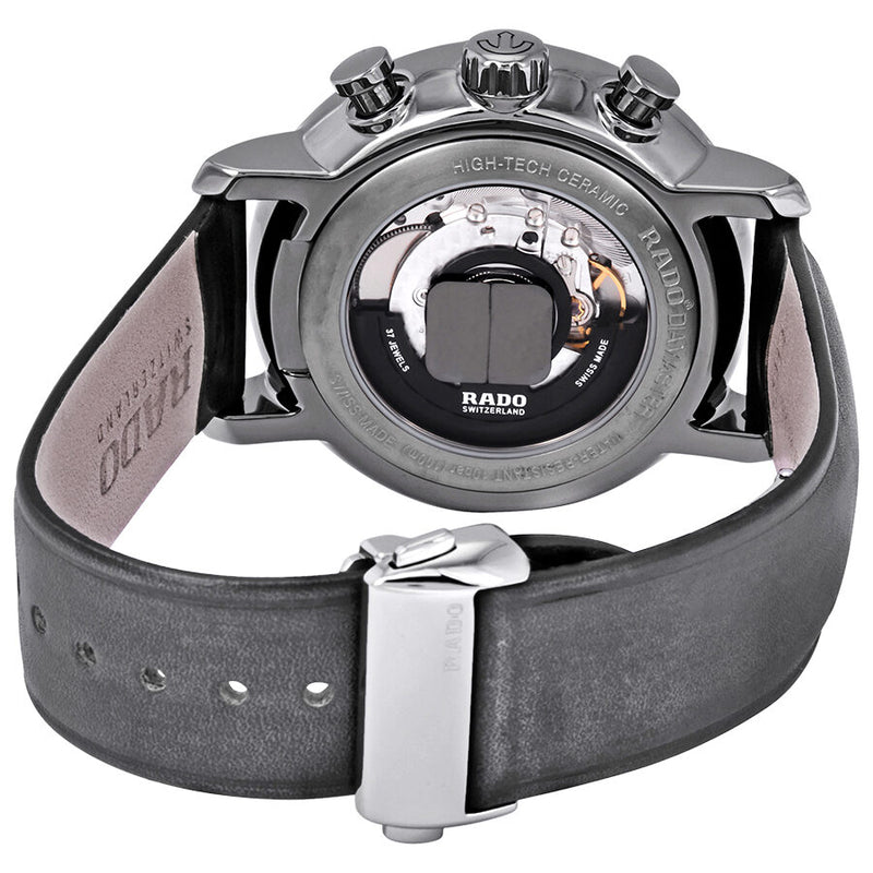Rado DiaMaster XXL Dark Grey Dial Automatic Men's Leather Watch #R14076115 - Watches of America #3