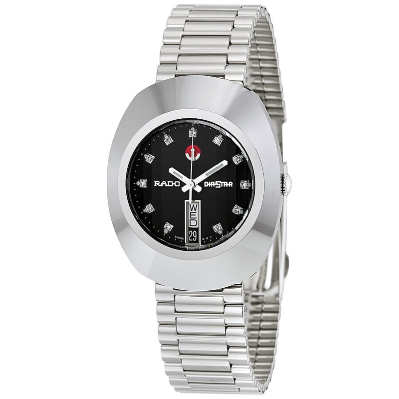 Rado Diastar Automatic Black Dial Men's Watch #R12408613 - Watches of America