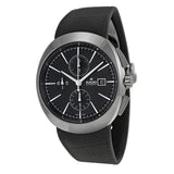 Rado D-Star Automatic Black Dial Black Leather Men's Watch #R15556155 - Watches of America