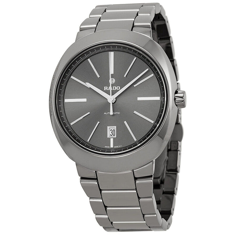 Rado D-Star Automatic Grey Dial Ceramic Men's Watch #R15760112 - Watches of America