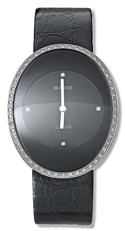 Rado Esenza Black Steel Diamond Men's Watch #R53541716 - Watches of America