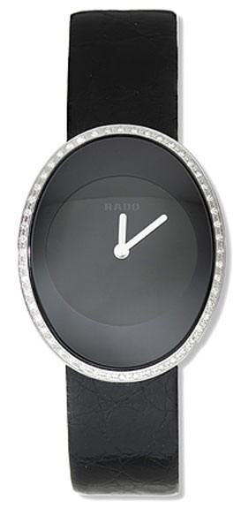 Rado Esenza Black Steel Diamond Men's Watch #R53542154 - Watches of America