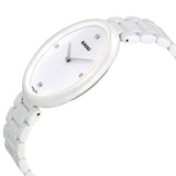 Rado Esenza White Dial White High-tech Ceramic Ladies Watch #R53092712 - Watches of America #3