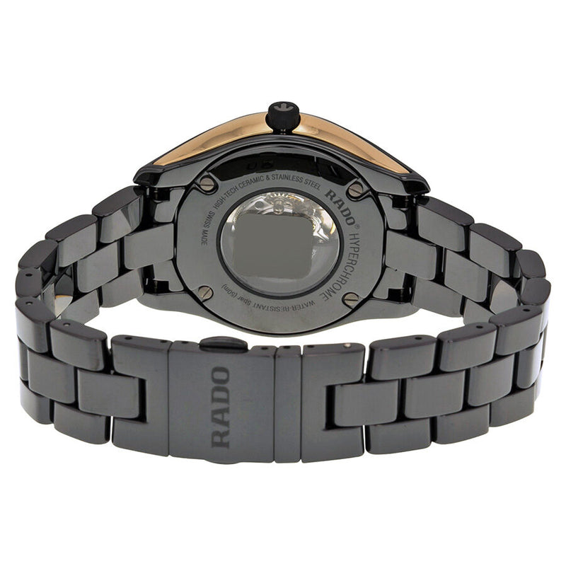 Rado Hyperchrome Automatic Black Dial Black Ceramic Ladies Watch #R32255152 - Watches of America #3