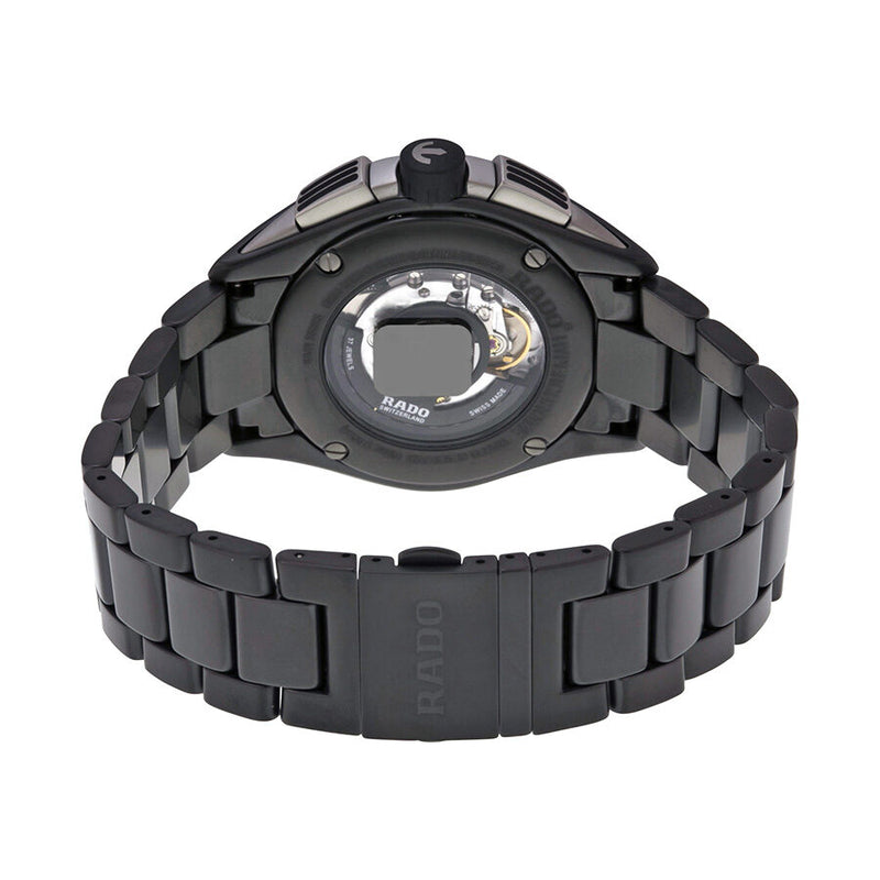 Rado Hyperchrome Automatic Chronograph Black Dial Black Ceramic Men's Watch #R32525162 - Watches of America #3