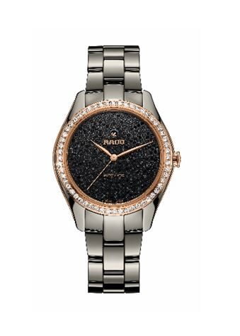 Rado Hyperchrome Automatic Diamond Black Dial Ladies Watch #R32523722 - Watches of America