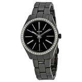 Rado HyperChrome Black Dial Ladies Diamond Ceramic Watch #R32312152 - Watches of America