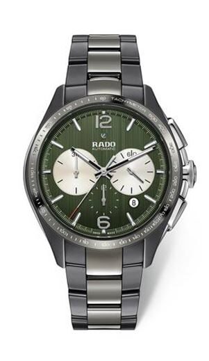 Rado Hyperchrome Chronograph Automatic Green Dial Men's Watch #R32022312 - Watches of America