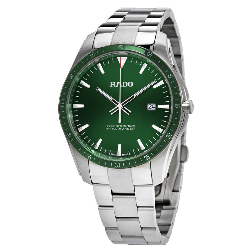 Rado Hyperchrome Quartz Green Dial Stainless Steel Men's Watch #R32502313 - Watches of America