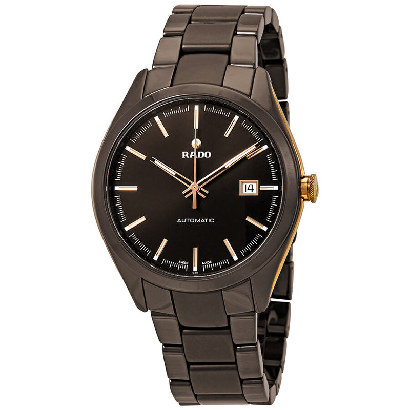 Rado HyperChrome XL Brown Dial Automatic Men's Ceramic Watch #R32176302 - Watches of America