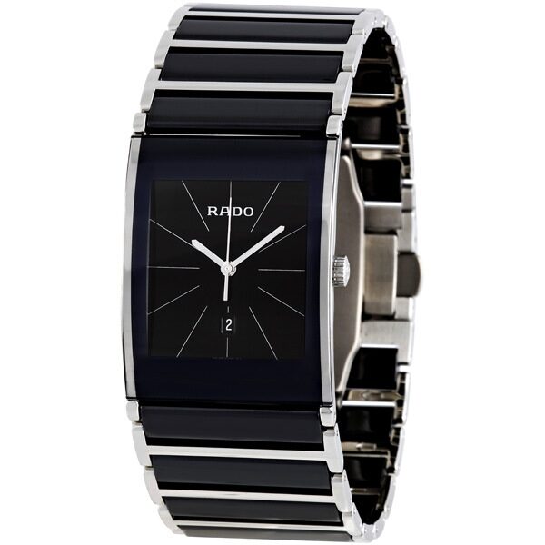 Rado Integral Black Dial Ceramic Men's Watch #R20784152 - Watches of America