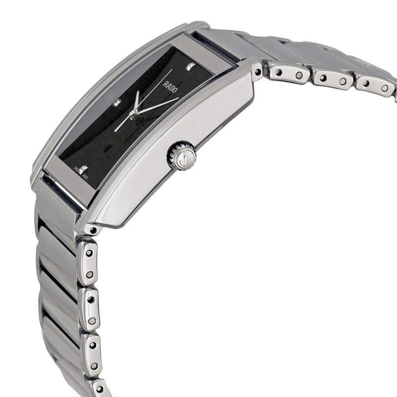 Rado Integral Black Dial Stainless Steel Men's Quartz Watch #R20997713 - Watches of America #2