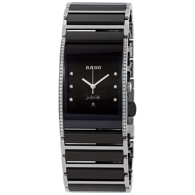Rado Integral Diamond Black Dial Men's Watch #R20757759 - Watches of America