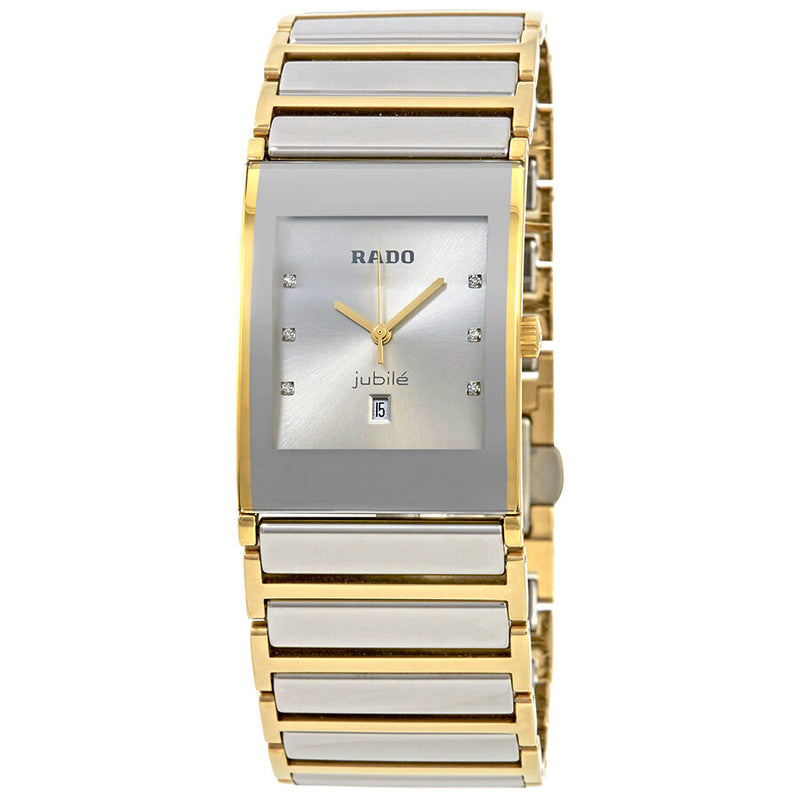 Rado Integral Diamond Silver Dial Ladies Watch #R20748702 - Watches of America