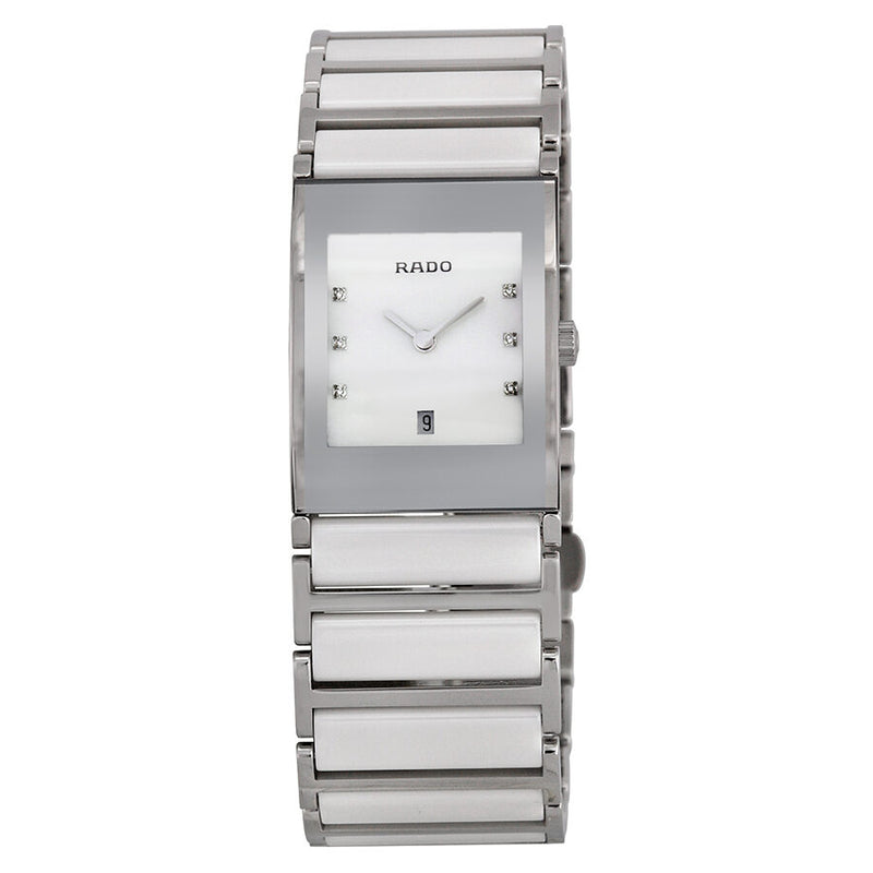 Rado Integral Jubile White Ceramic Ladies Watch #R20746901 - Watches of America
