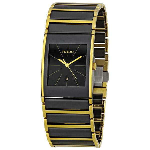 Rado Integral Gold PVD Coated and Ceramic Men's Watch #R20787162 - Watches of America
