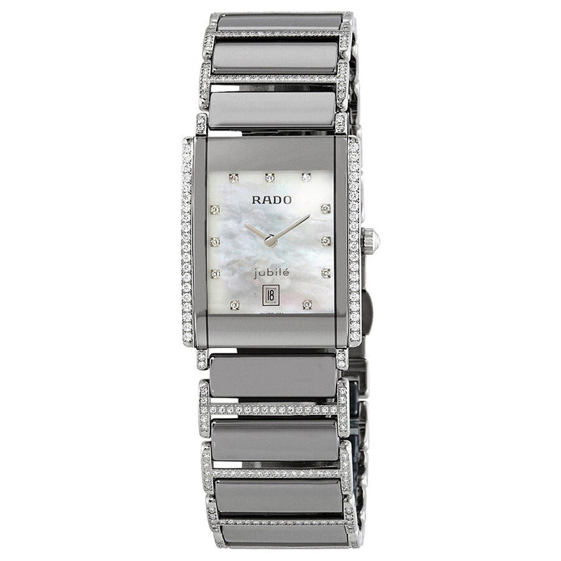 Rado Integral Mother of Pearl Diamond Dial Ladies Watch #R20671919 - Watches of America