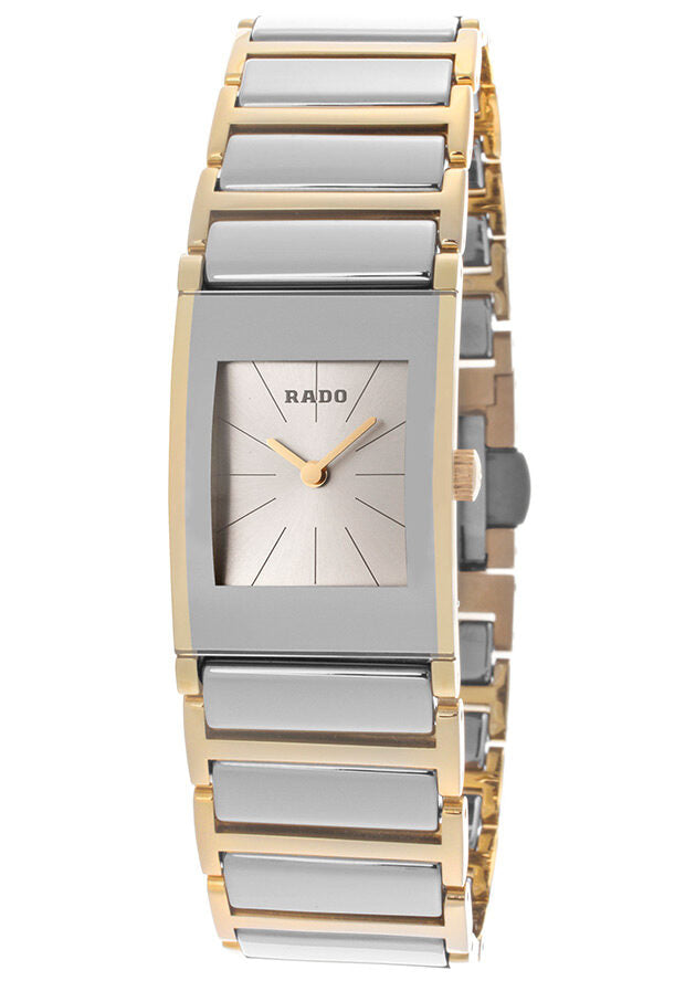 Rado Integral Silver Dial Ladies Watch #R20750112 - Watches of America