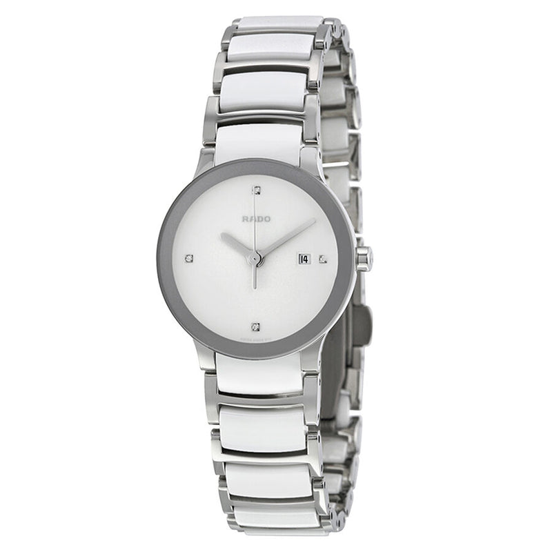 Rado Jubile Centrix Silver Dial Stainless Steel Ladies Watch #R30928722 - Watches of America